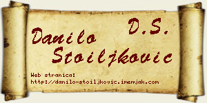 Danilo Stoiljković vizit kartica